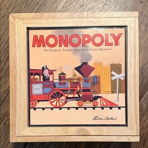 Wooden Replica Monopoly Game Set